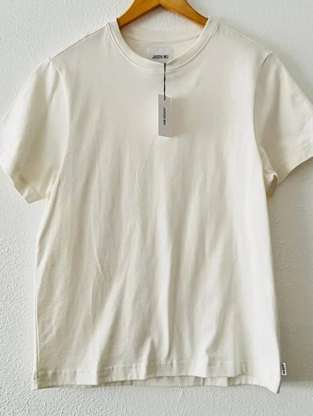 Jason Wu Short Sleeve Crew Tee in Off-White